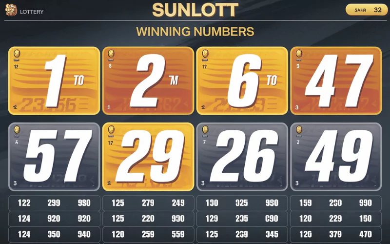 sunlott lottery result