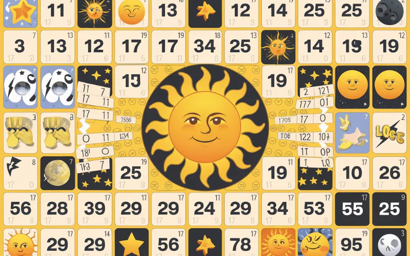 sun lottery chart