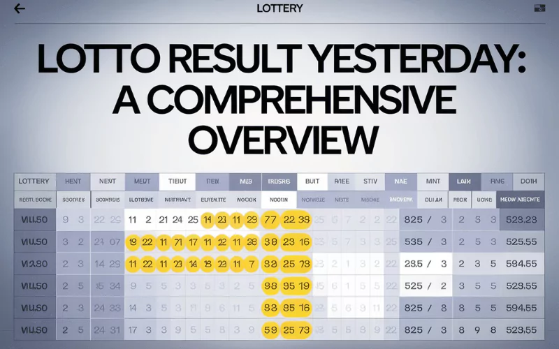 lotto result yesterday