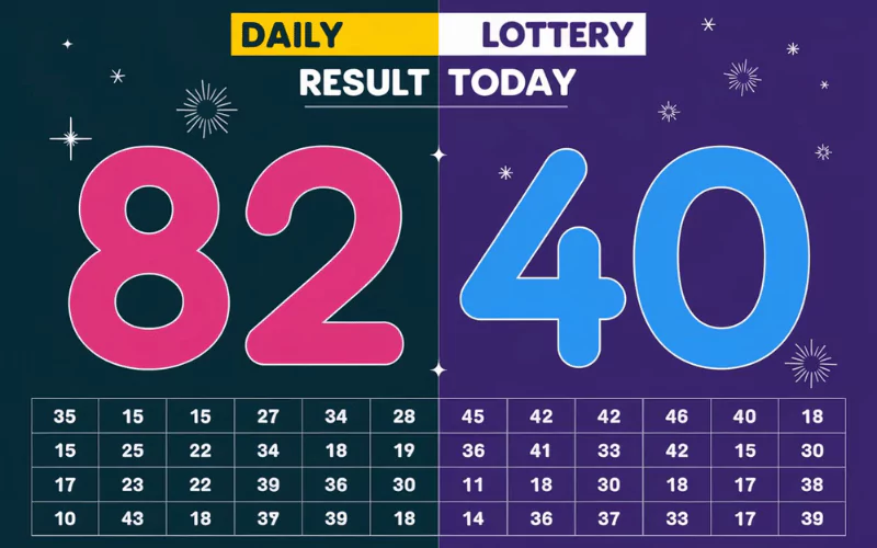 82 lottery result today